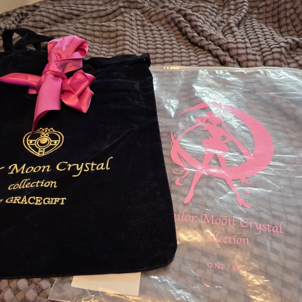 Grace Elegant Black and Pink Tote Bag - Picture 3 of 3